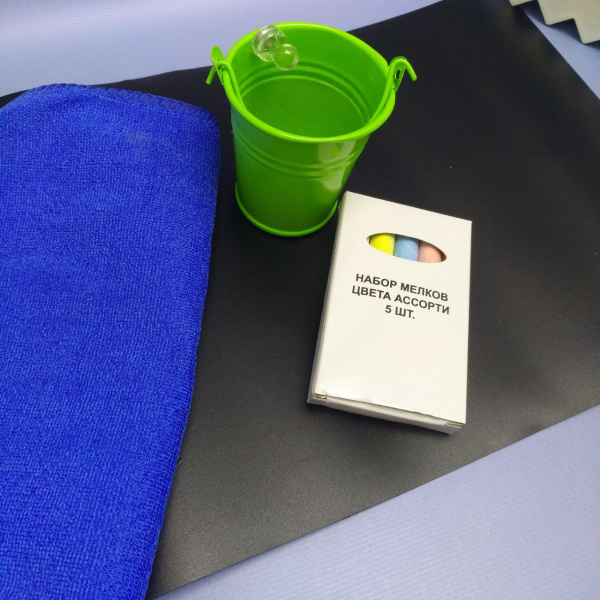 Доска на холодильник магнитно-меловая 30х21см. с мелками, магнитом и салфеткой